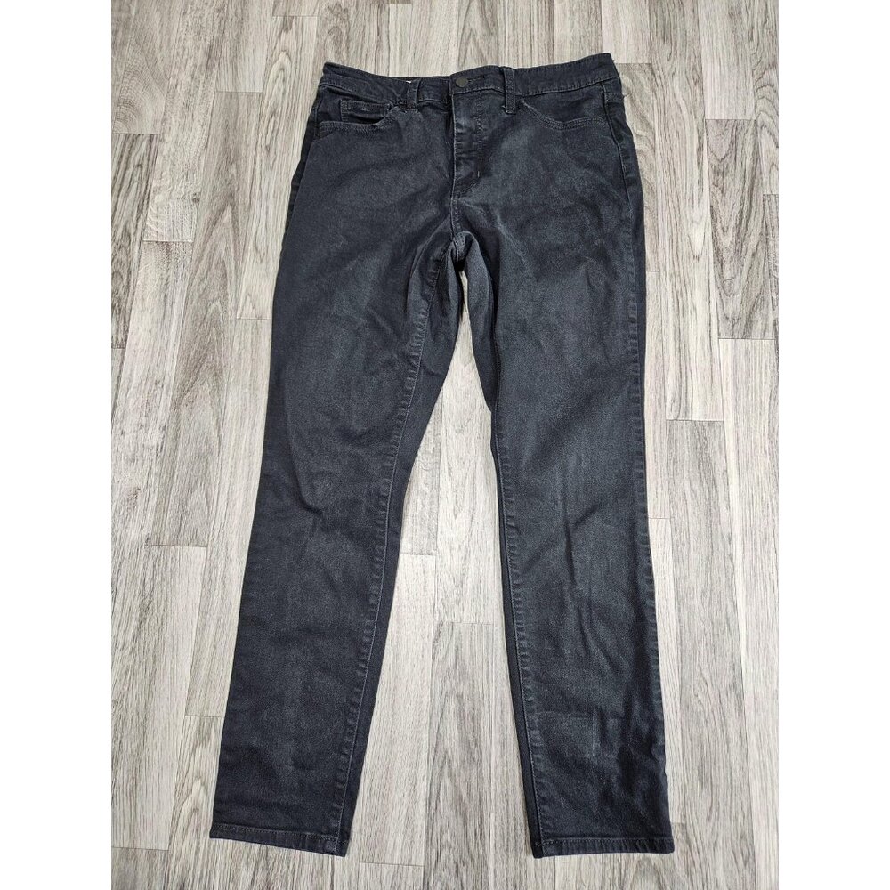 Universal Thread Jeans Womens 10 / 30R Black Wash High Rise Skinny Denim‎